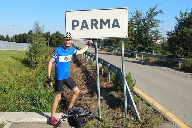 George Comber from Partridge Green cycled nearly 1,400 miles back home from Italy SUS-191009-114313001