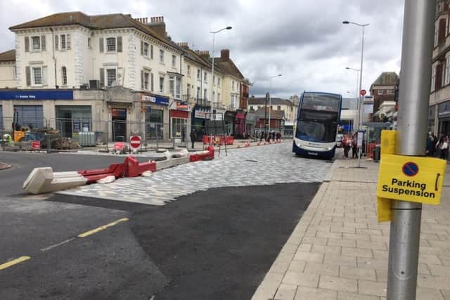 A Stagecoach boss has criticed the works in Eastbourne town centre