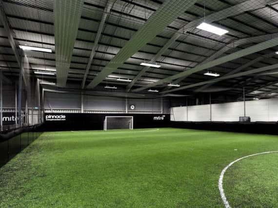 One of the indoor pitches at the Arun Sports Arena in Ford