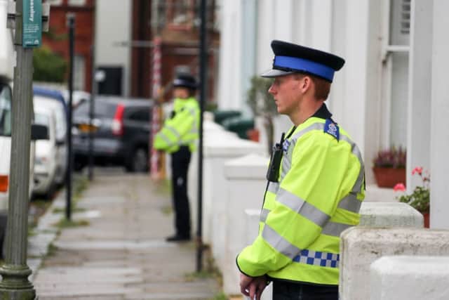 Police on scene in Stafford Road, Brighton SUS-191109-121243001