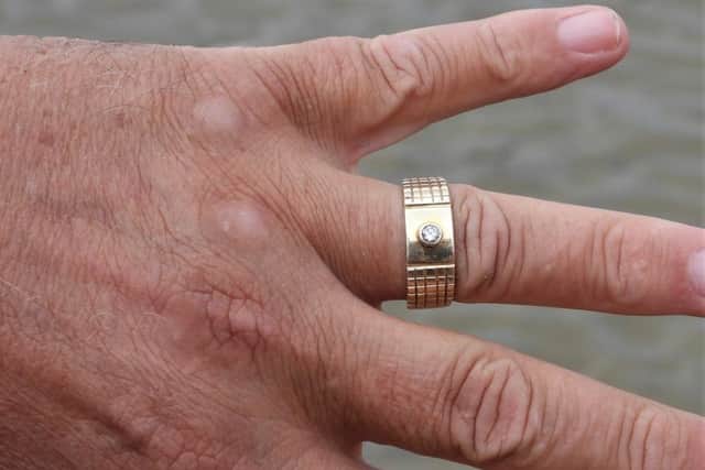 John Mills' sentimental ring. Picture: Sid Saunders