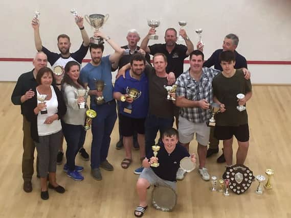 Bognor Squash Club competition winners at the end of last season