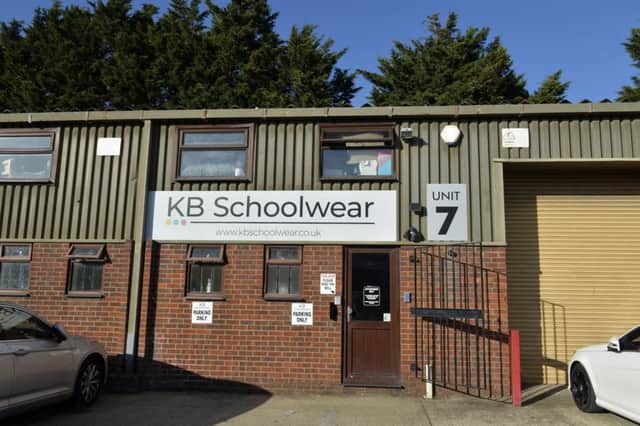 KB Schoolwear on the Diplocks industrial estate in Hailsham (Photo by Jon Rigby) SUS-190919-105950008