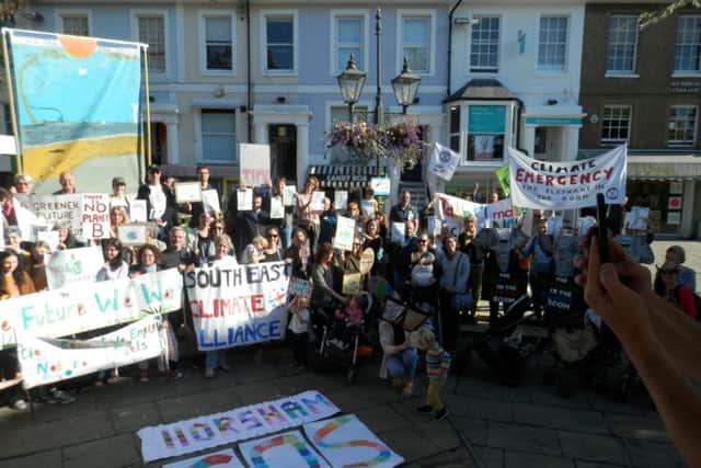 Horsham climate strike in the Carfax