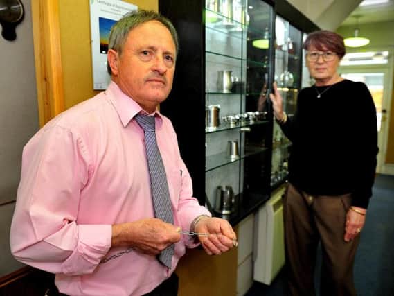 John and Pauline Cox, owners of Trelfers Jewellers in East Street, Horsham. Picture: Steve Robards