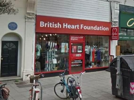 The British Heart Foundation store in Western Road, Brighton. Picture: Google Maps