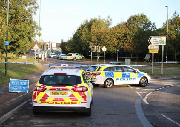 The A259 in Littlehampton was closed off on Monday following the incident