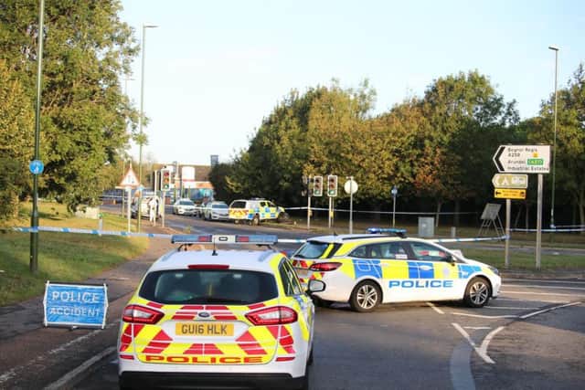 The scene of the incident on the A259 in Littlehampton