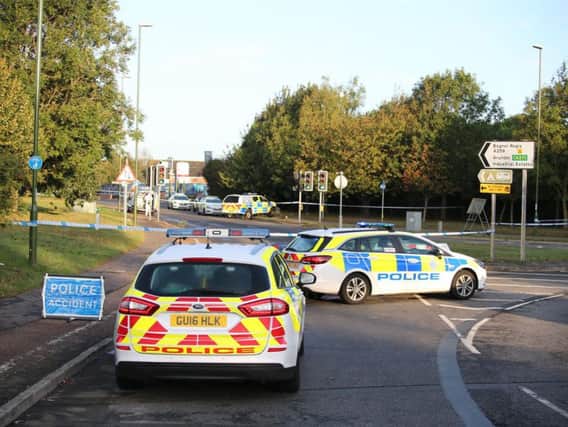 The scene of the incident on the A259 in Littlehampton