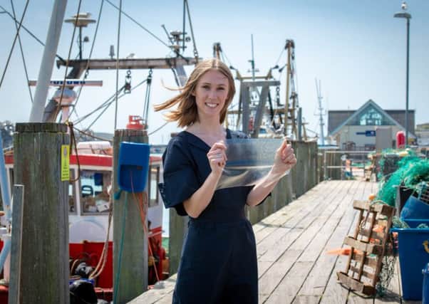 Lucy Hughes, inventor of MarinaTex. Photograph: Stuart Robinson/ The University of Sussex