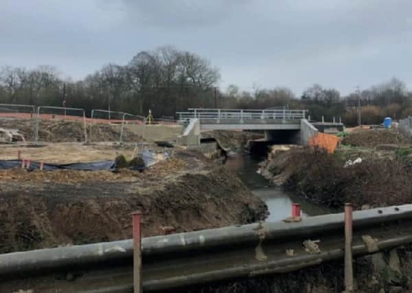 Photo of the works at the former sewage treatment works in Burgess Hill