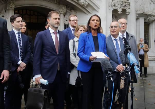 Campaigner Gina Miller speaks outside the Supreme Court (Photo by Tolga AKMEN /AFP/Getty Images)