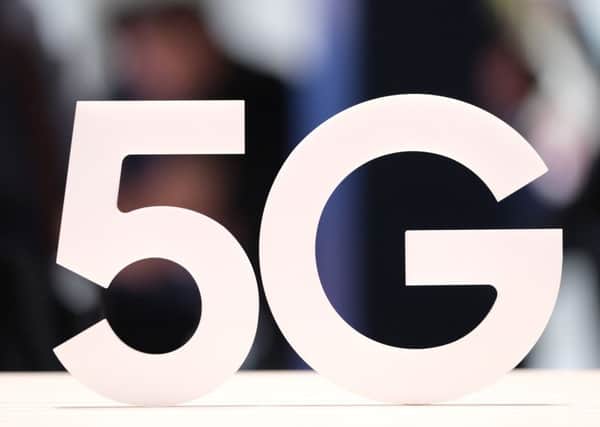 A 5G stand (Photo by Sean Gallup/Getty Images) 775400202