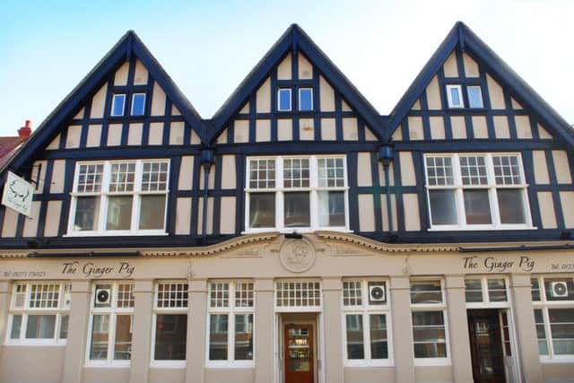 The Guide says: "You enter into this striking mock-Tudor building via a beautiful antique revolving door. The original, highly seasonal menu has a European accent and gives the odd nod to North Africa; Sussex produce is to the fore and vegetarians are well catered for."