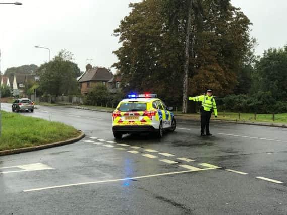 Two people have been taken to hospital following a collision in Little Common