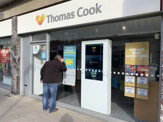 Thomas Cook in Chapel Road, Worthing has closed