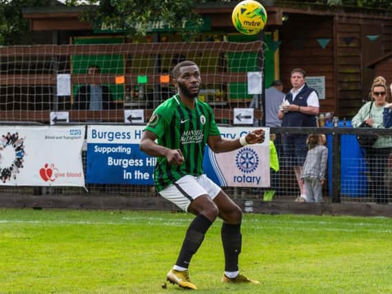 Former Burgess Hill Town forward Warren Mfula. Picture by Chris Neal