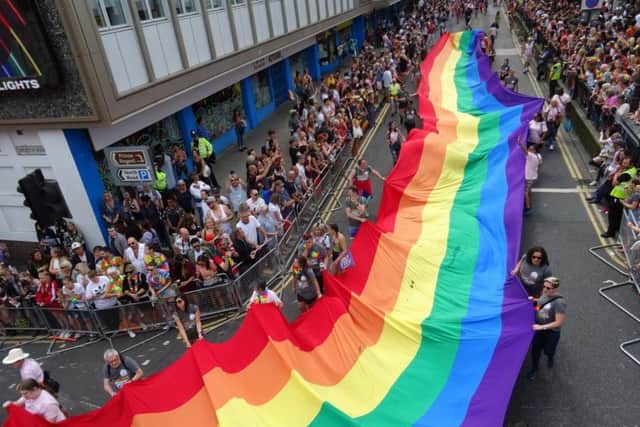 Brighton Pride Community Parade 2019. Photograph: Eddie Mitchell