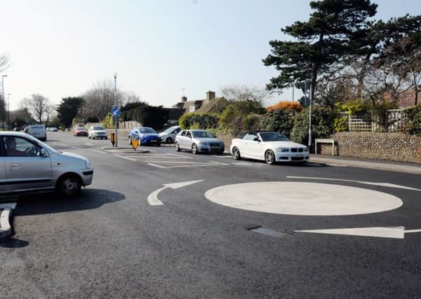 The new mini roundabout in Felpham