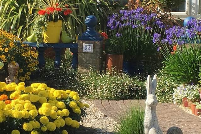 Liz Blake's garden at 24 Penlands Vale, Steyning in Bloom best front gardens runner-up