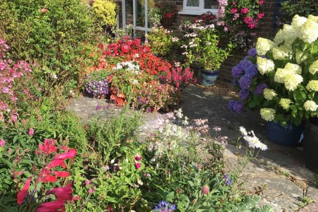Patsy Walton's garden at 15 Penlands Rise, Steyning in Bloom best front gardens winner