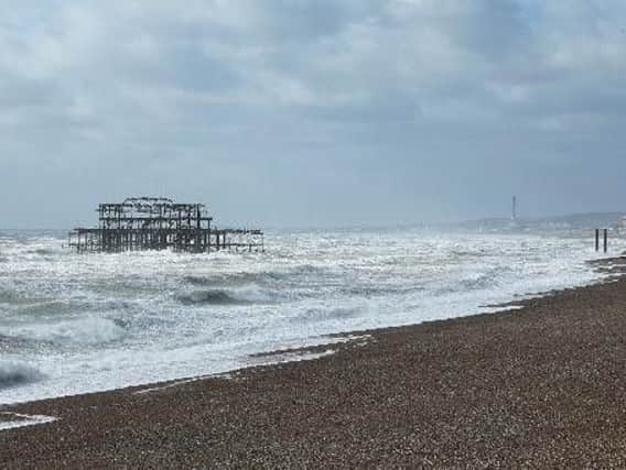 When storm Doris hit Brighton. Picture by Eddie Mitchell