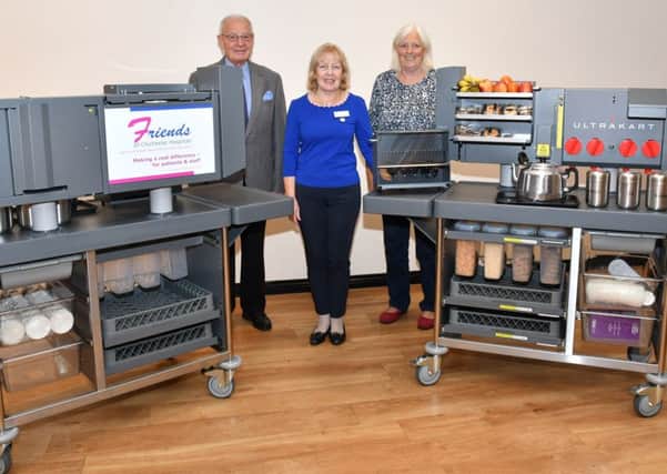 The new refreshment carts at the hospital have been funded by the Friends