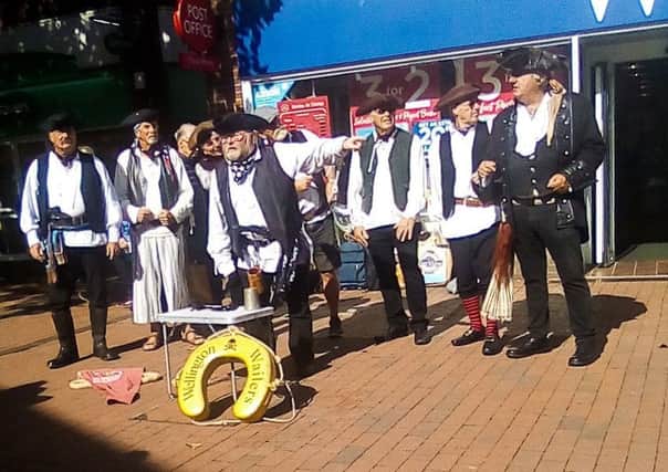 The Wailers perform Sea Shanties for the public in Lewes