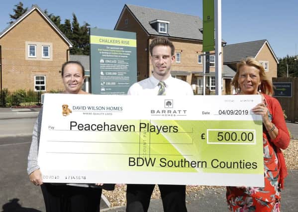 Peacehaven Players Theatre Group has been sponsored by Barratt Homes