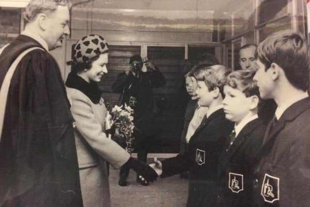 The Queen officially opening the school in 1969