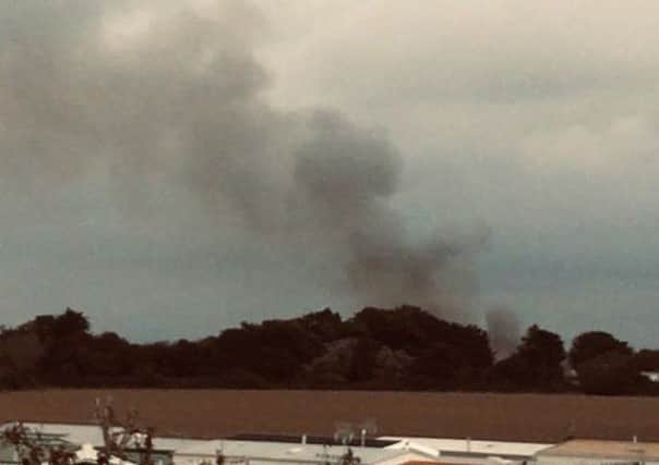 The fire at Earnley Concourse in Chichester SUS-190510-133740001