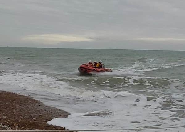 The Eastbourne RNLI lifeboat. Photo by RNLI Eastbourne
