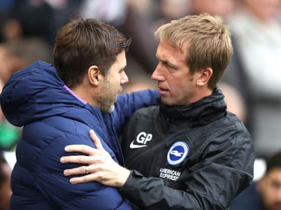 Graham Potter's Brighton and Hove Albion were the better team during their 3-0 victory against Mauricio Pochettino's Tottenham Hotspur at the Amex Stadium last Saturday
