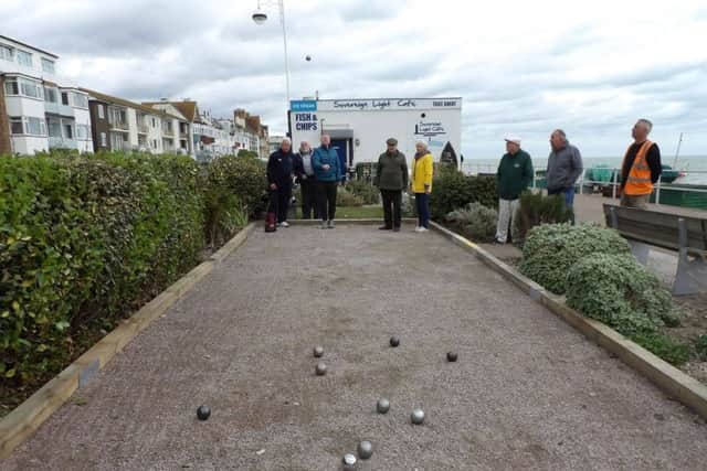 Bexhill's revamped petanque court