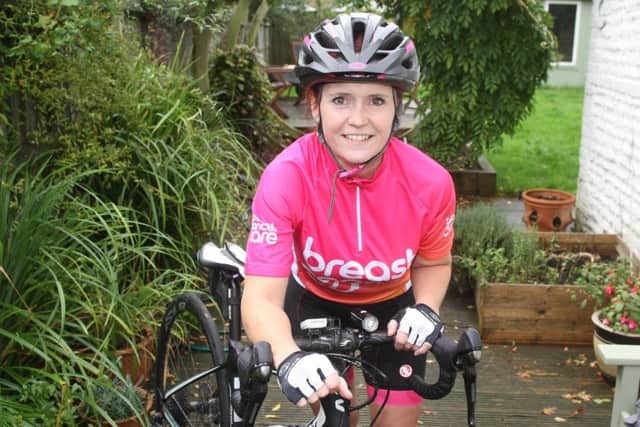 DM19102871a.jpg. Debbie Robinson from Yapton takes part in India Cycle challenge for Breast Cancer Care. Photo by Derek Martin Photography. SUS-191016-140118001