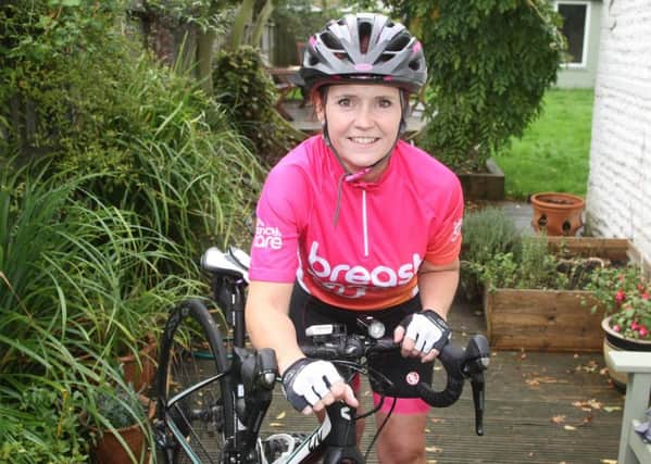 DM19102871a.jpg. Debbie Robinson from Yapton takes part in India Cycle challenge for Breast Cancer Care. Photo by Derek Martin Photography. SUS-191016-140118001