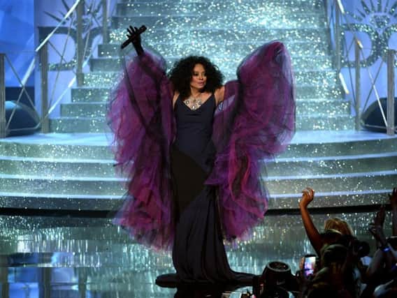 Diana Ross on stage. Getty Images