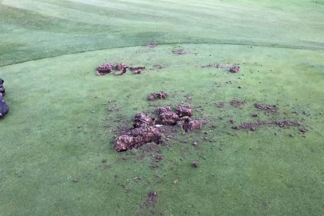 Vandals cause serious damage at Willingdon Golf Club green