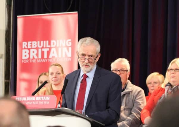 Jeremy Corbyn gave a speech in Hastings in January 2019