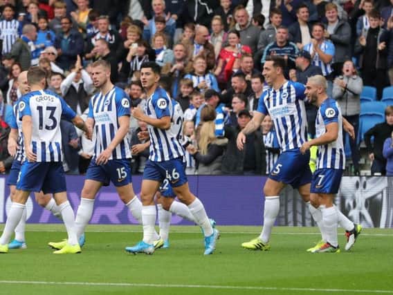 Brighton and Hove Albion enjoyed their victory against Tottenham Hotspur last time out at the Amex Stadium. By Paul Hazlewood