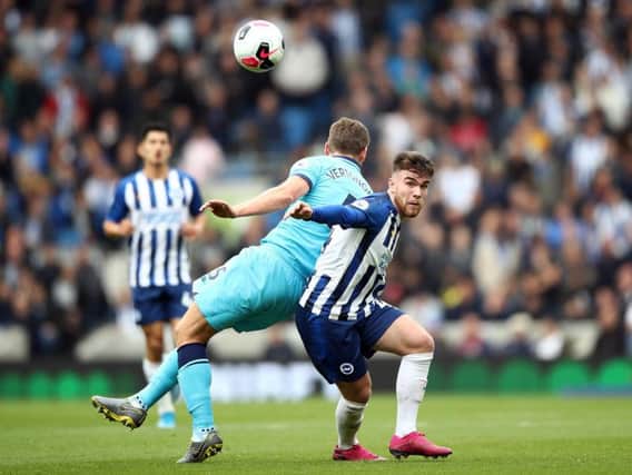 Aaron Connolly produced a dynamic display against Tottenham Hotspur at the Amex