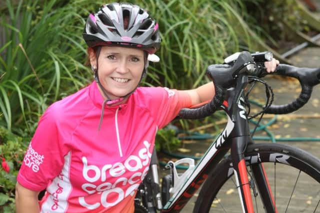 DM19102881a.jpg. Debbie Robinson from Yapton takes part in India Cycle challenge for Breast Cancer Care. Photo by Derek Martin Photography. SUS-191016-140034001