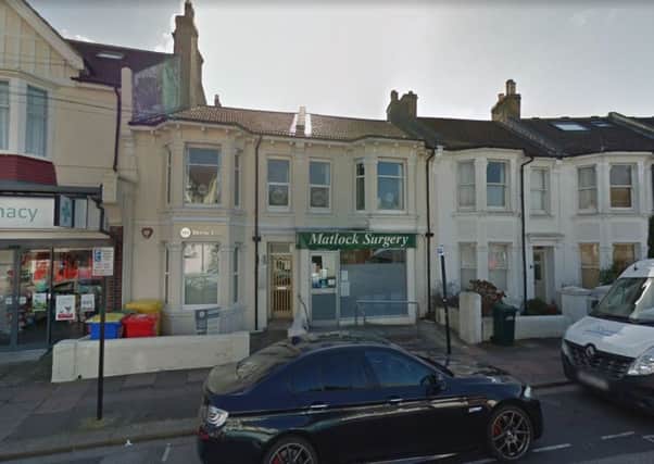 Matlock Surgery in Brighton (photo from Google Maps Street View)