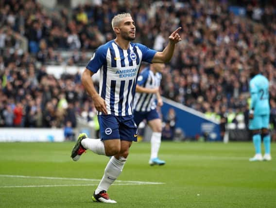 Brighton and Hove Albion striker Neal Maupay will be up against his old manager Dean Smith as they travel to Aston Villa on Saturday.