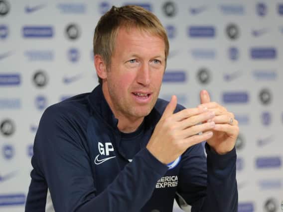 Brighton and Hove Albion head coach Graham Potter insists his team can still improve on their impressive performance against Tottenham Hotspur. Paul Hazelwood (BHAFC)