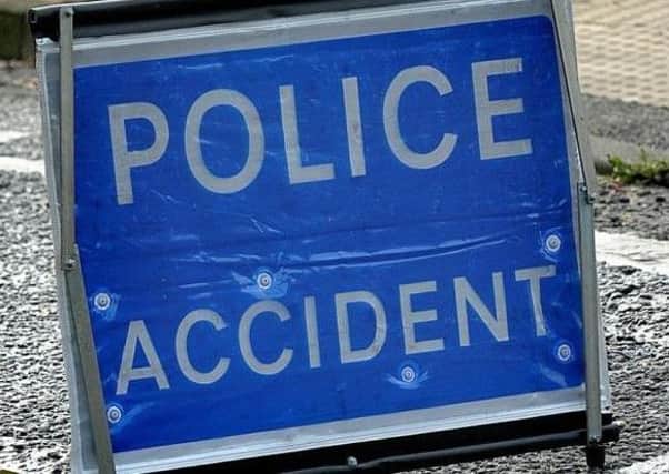The collision on the A22 involved a car and a van