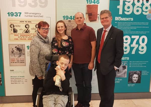 Stephen Lloyd with Leanna Forse, her son Billy, Stephen Spence and Jackie Hoadley