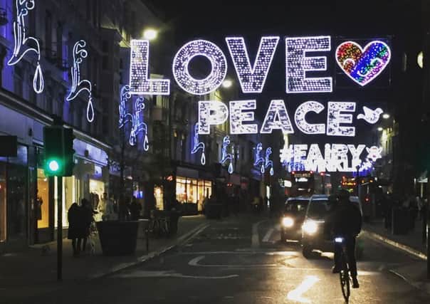 Some of the festive words in Brighton