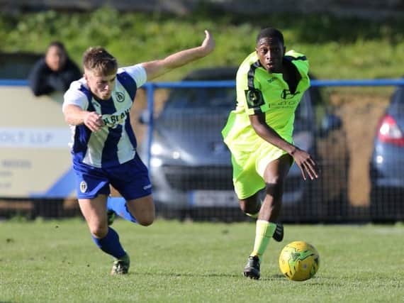 Lanre Azeez. Haywards Heath Town v Hastings United. Picture by Scott White