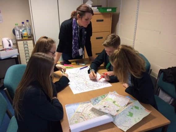 Seaford Head School pupils taking part in a transport initiative which has been shortlisted for a national award.